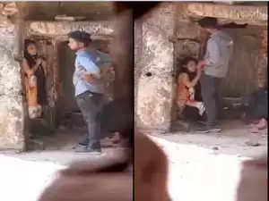 Today Exclusive – Desi Lover Out Door Blowjob and Standing Fucking