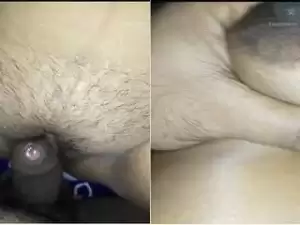 Today Exclusive- Desi wife Boob Pressing and Fucked