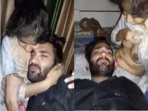 Today Exclusive- Desi Couple Romance and Boob Sucking
