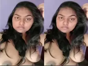 Today Exclusive- Sexy Desi Girl Showing Her Boobs Part 2