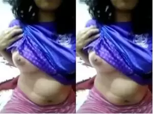 Today Exclusive- Cute Desi Girl Showing Her Boobs and Pussy Part 2