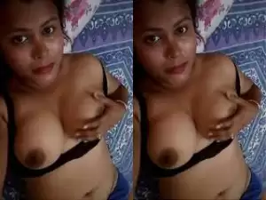 Today Exclusive-  Assamese Bhabhi Record Bathing and Nude Video For Lover Part 2