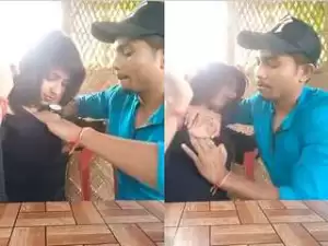 Today Exclusive- Desi Lover Boob Sucking