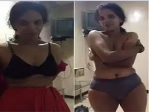 Today Exclusive- Bhabhi Striping Video Record By Devar