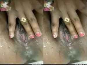Today Exclusive- Horny Desi Girl Showing Her Wet Pussy Part 1