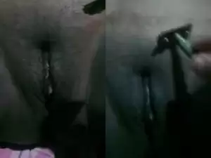 Today Exclusive- Desi Bhabhi Pussy Shaving and Fucked part 1