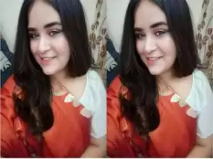 Today Exclusive- Cute Desi Girl Showing Her Boobs and Pussy
