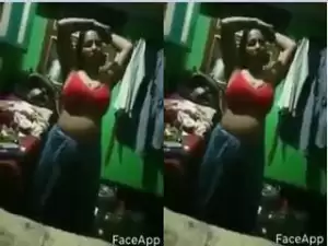 Today Exclusive- Desi Bhabhi Wearing Cloths Record In Hidden Cam Part 2