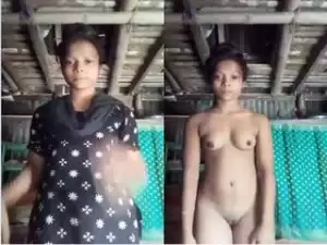 Today Exclusive- Village Girl Showing her Nude Body