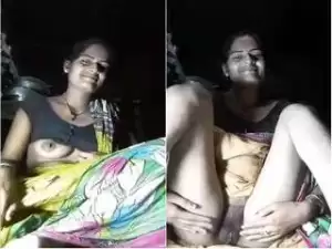 Today Exclusive- Bhabhi Showing her Boobs and Pussy