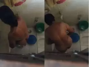 Today Exclusive-Telugu Bhabhi Bathing Record In Hidden Cam Part 2