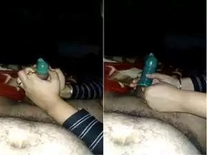 Today Exclusive- Desi Bhabhi Putting Condom on Hubby Dick