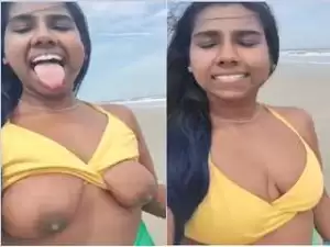 Today Exclusive- NRI Girl Showing Her Boobs