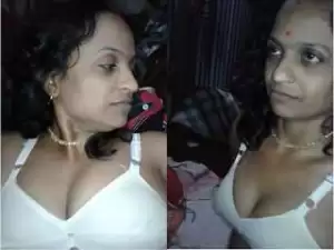 Today Exclusive- Sexy Boudi Boob Sucking and Blowjob