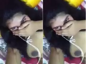 Today Exclusive- Cute Desi  Shy Girl Showing her Boobs and Pussy