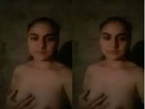 Today Exclusive-Cute Desi Girl Strip Her Cloths Showing Her Boobs and Pussy Part 2