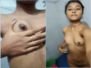 Today Exclusive- Cute Desi girl Showing Her Boobs and Pussy Part 2