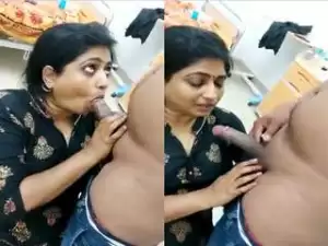 Today Exclusive- Sexy Desi Wife Blowjob