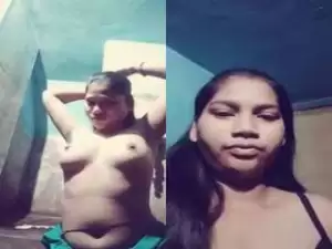 Today Exclusive- Cute Desi gf Record Nude Selfie And Fucked With BF Part 1