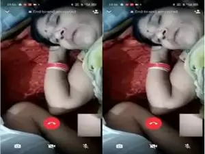 Today Exclusive- Hubby pressing Wife Boobs on Video Call