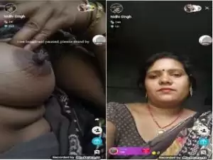 Today Exclusive- Sexy Nidhi Singh Showing Her Boobs and Pussy On Tango Show