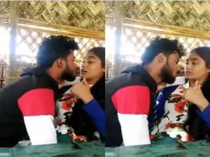 Today Exclusive- Assam Lover Kissing and Boob Pressing