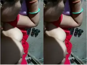 Today Exclusive- Desi Bhabhi Boobs pressing and Fucking Part 4