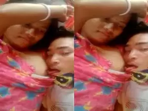 Today Exclusive- Assam Boudi Boob Sucking By Dewar