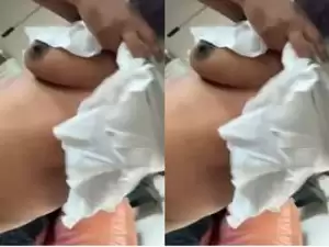 Today Exclusive- Sexy NRI Bhabhi Showing Her boobs & pussy and Blowjob Part 2