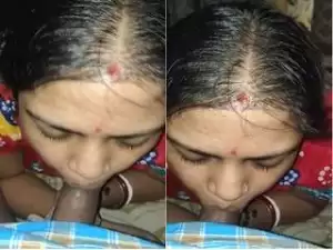 Today Exclusive- Horny Desi Boudi Sucking Hubby Dick Part 2