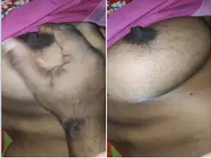 Today Exclusive- Desi boudi Boobs Pressing and Fucking