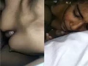 Today Exclusive- Cute Desi Girl Blowjob and Boob Fucking