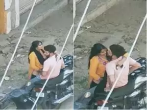 Today Exclusive- Desi Lover OutDoor Standing Fucking