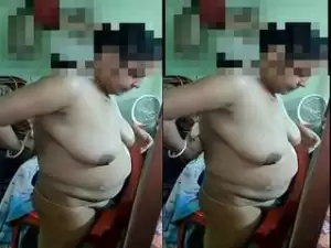 Today Exclusive- Boudi Changing Her Cloths Part 1