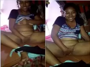 Today Exclusive- Nepali Girl Showing Her Boobs And Pussy