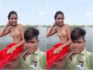 Today Exclusive- Lover Enjoying River Bathing