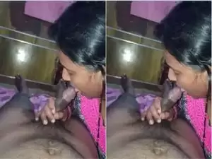 Today Exclusive- Desi Bhabhi Give Blowjob Part 2