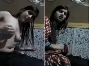Today Exclusive- Cute Desi Girl Showing Her Boobs on Video Call