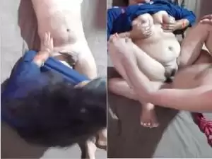 Today Exclusive- Desi Bhabhi Blowjob and Fucked