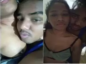 Today Exclusive- Desi Lover Boobs Sucking and Fucking Part 1