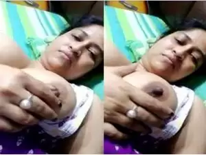 Today Exclusive- Horny Desi Boudi Record her Nude Video For Lover Part 1