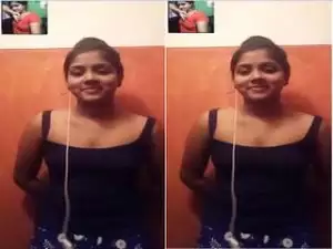 Today Exclusive- Sexy Desi Girl Talking With Lover