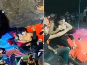Today Exclusive- Super Hot Girl Boob Sucking In Dance Show