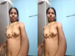 Today Exclusive- Telugu Bhabhi Showing her Nude Body Part 2