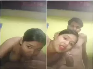 Today Exclusive- Desi Bhabhi Sucking Hubby Big Dick