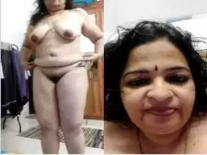 Today Exclusive- Horny Mallu Bhabhi Record her Nude Video For Lover Part 1