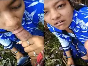 Today Exclusive- Super Cute Desi Girl Blowjob