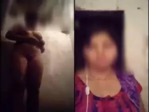 Today Exclusive- Sexy Desi girl Record Her Nude Video For Lover Part 2