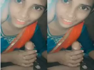 Today Exclusive- Cute Desi Village Shy Girl Blowjob