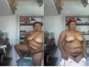 Today Exclusive-Desi BBW Bhabhi Showing Her Boobs and Pussy Part 1